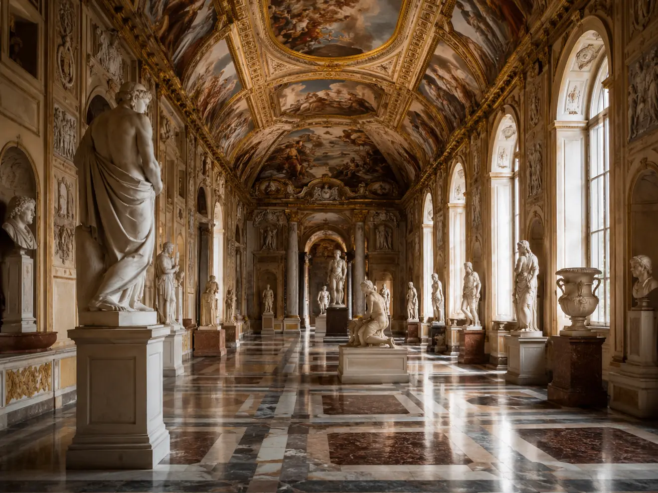 Scultura nella Galleria Borghese, il museo a pagamento all'interno del parco
